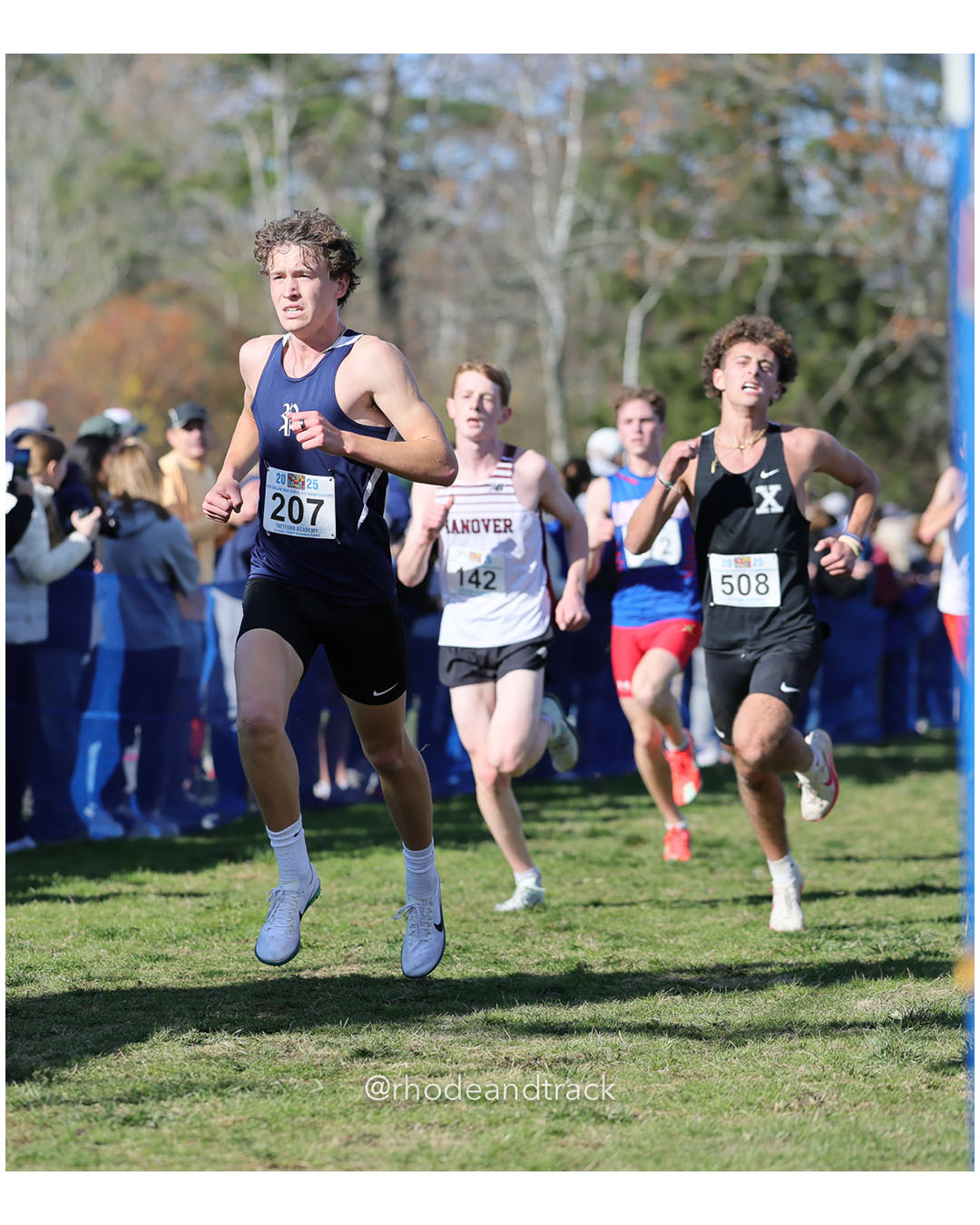 Dylan Faris, Hanover HS, P119, 18:08.21 - New England Cross Country State Championship - Thetford Vt - November 8, 2025 File: ./dir-2-Boys-Championship/251108-2025-New England-Cross-Country-Championships-Thetford-VT-665-296A1503.jpg Dylan Faris, Hanover HS, P119, 18:08.21 - New England Cross Country State Championship - Thetford Vt - November 8, 2025 – 2025 New England…